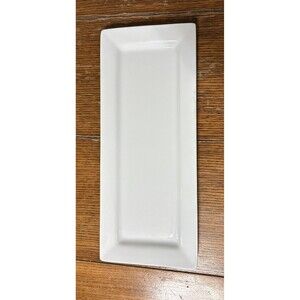 Better Homes & Gardens Gloss White Porcelain 15.25”x 6.25" Rectangle Platter VGC